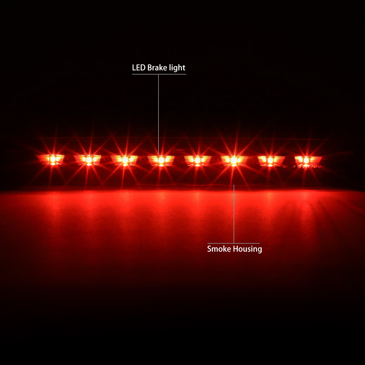 Speed Daddy Smoked LED Third Brake Light For 2013-2018 Ford Escape - Direct Replacement CJ5Z13A613B