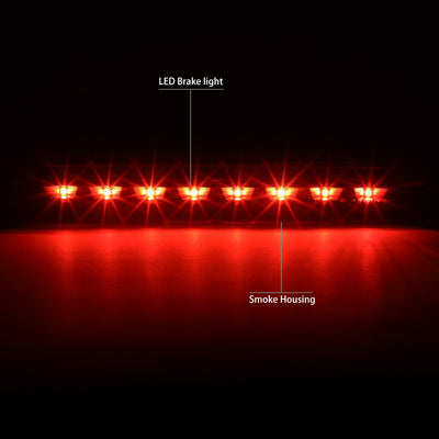D-Motoring - Third Brake Light - LED - Black Housing - Smoked Lens - Plug-n-Play - 13-18 Ford Escape - 2