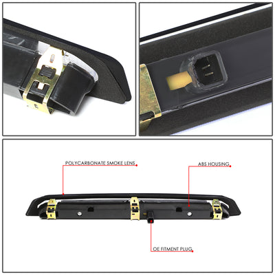 D-Motoring - Third Brake Light - LED - Black Housing - Smoked Lens - Plug-n-Play - 13-18 Ford Escape - 4