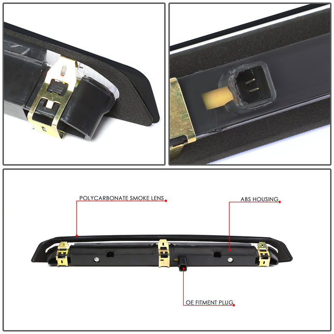 D-Motoring - Third Brake Light - LED - Black Housing - Smoked Lens - Plug-n-Play - 13-18 Ford Escape - 4