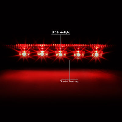 D-Motoring - Third Brake Light - LED - Black Housing - Smoked Lens - Plug-n-Play - 11-15 Ford Explorer - 2