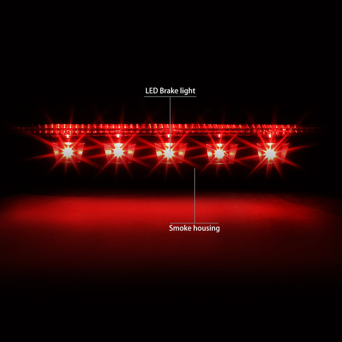 D-Motoring - Third Brake Light - LED - Black Housing - Smoked Lens - Plug-n-Play - 11-15 Ford Explorer - 2