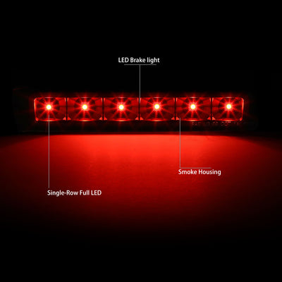 D-Motoring - Third Brake Light - LED - Black Housing - Smoked Lens - Plug-n-Play - 12-18 Ford Flex - 2