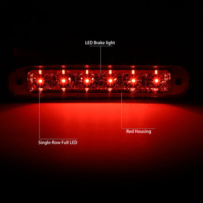 D-Motoring - Third Brake Light - LED - Red Lens - Plug-n-Play - 12-18 Ford Flex - 2