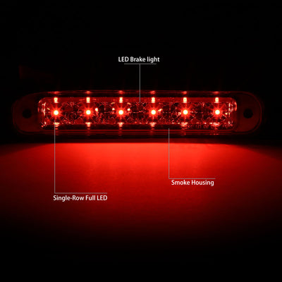 D-Motoring - Third Brake Light - LED - Smoked Lens - Plug-n-Play - 12-18 Ford Flex - 2