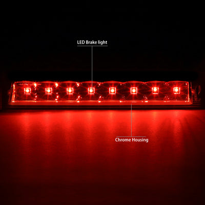 D-Motoring - Third Brake Light - LED - Chrome Housing - Plug-n-Play - Ford Freestyle / Ford Taurus X  - 2