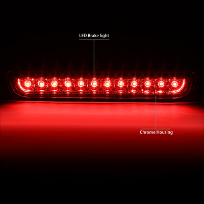 D-Motoring - Third Brake Light - LED - Chrome Housing - Plug-n-Play - 07-14 Toyota FJ Cruiser - 2