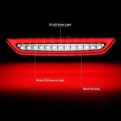 15-18 Ford Mustang Third Brake Light - LED - Clear Lens - 2