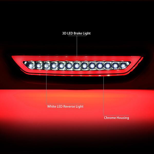 15-18 Ford Mustang Third Brake Light - LED - Clear Lens - 2