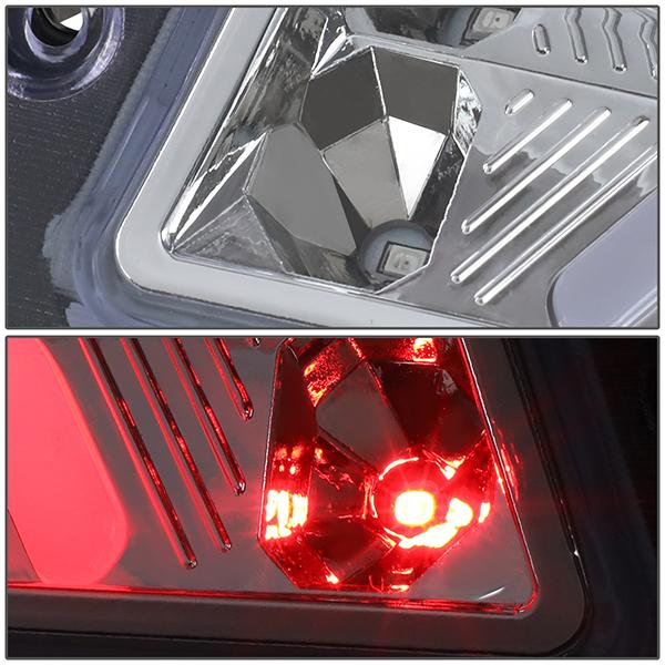 87-93 Ford Mustang GT / Cobra Third Brake Light - 3D LED - Clear Lens - Plug-n-Play - 4
