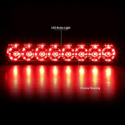87-93 Ford Mustang GT / Cobra Hatchback Third Brake Light - LED - Clear Lens - Plug-n-Play - 2