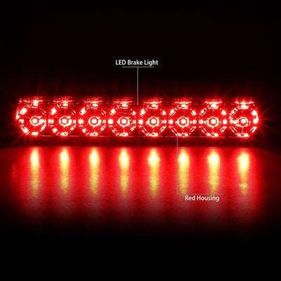 87-93 Ford Mustang GT / Cobra Hatchback Third Brake Light - LED - Red Lens - Plug-n-Play - 2
