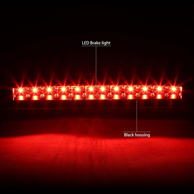 D-Motoring - Third Brake Light - LED - Black Housing - Plug-n-Play - Ford F-250 / 350 / 450 / 550 Super Duty / Range / Mazda B2300 / B3000 / B4000 - 2