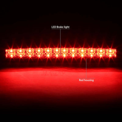 D-Motoring - Third Brake Light - LED - Red Lens - Plug-n-Play - Ford F-250 / 350 / 450 / 550 Super Duty / Range / Mazda B2300 / B3000 / B4000 - 2