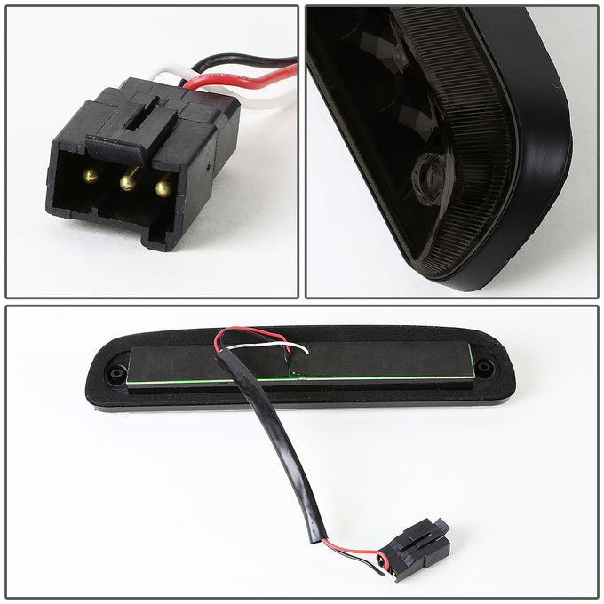 D-Motoring - Third Brake Light - LED - Black Housing - Smoked Lens - Plug-n-Play - Ford F-250 / 350 / 450 / 550 Super Duty / Range / Mazda B2300 / B3000 / B4000 - 4