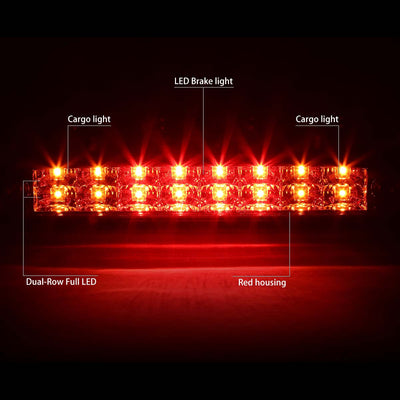 D-Motoring - Third Brake Light - LED - Red Lens - Plug-n-Play - Ford F-250 / 350 / 450 / 550 Super Duty / Range / Mazda B2300 / B3000 / B4000 - 2