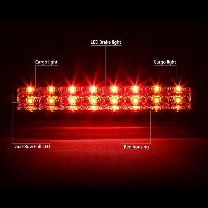 D-Motoring - Third Brake Light - LED - Red Lens - Plug-n-Play - Ford F-250 / 350 / 450 / 550 Super Duty / Range / Mazda B2300 / B3000 / B4000 - 2