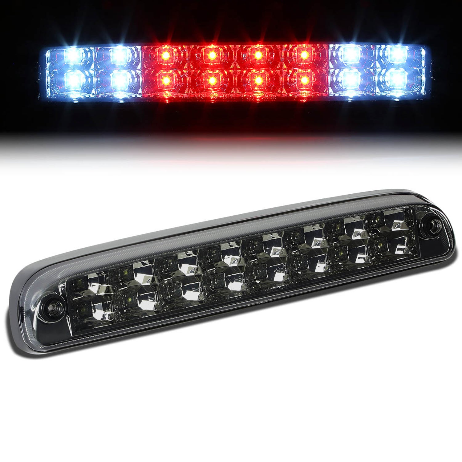 D-Motoring - Third Brake Light - LED - Smoked Lens - Plug-n-Play - Ford F-250 / 350 / 450 / 550 Super Duty / Range / Mazda B2300 / B3000 / B4000 - 1