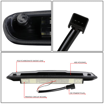 D-Motoring - Third Brake Light - LED - Black Housing - Plug-n-Play - Chevy Silverado 1500 / 2500HD / 3500HD / GMC Sierra 1500 / 2500HD / 3500HD - 3