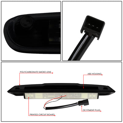 D-Motoring - Third Brake Light - LED - Black Housing - Smoked Lens - Plug-n-Play - Chevy Silverado 1500 / 2500HD / 3500HD / GMC Sierra 1500 / 2500HD / 3500HD - 3