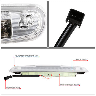 D-Motoring - Third Brake Light - LED - Chrome Housing - Plug-n-Play - Chevy Silverado 1500 / 2500HD / 3500HD / GMC Sierra 1500 / 2500HD / 3500HD - 3