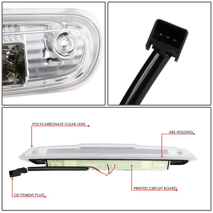D-Motoring - Third Brake Light - LED - Chrome Housing - Plug-n-Play - Chevy Silverado 1500 / 2500HD / 3500HD / GMC Sierra 1500 / 2500HD / 3500HD - 3