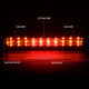 D-Motoring - Third Brake Light - LED - Red Lens - Plug-n-Play - Chevrolet Silverado / GMC Sierra - 2