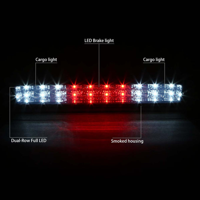 D-Motoring - Third Brake Light - LED - Smoked Lens - Plug-n-Play - Chevrolet Silverado / GMC Sierra - 2