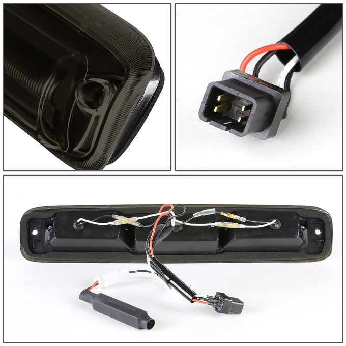 D-Motoring - Third Brake Light - LED - Black Housing - Smoked Lens - Plug-n-Play - Chevy Silverado / GMC Sierra - 4