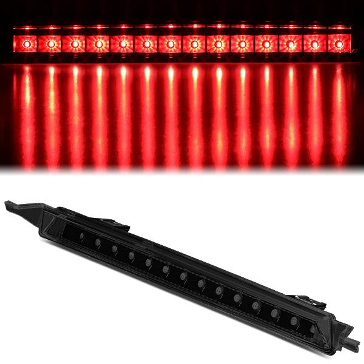 09-17 Chevy Traverse GMC Acadia Third Brake Light - LED - Smoked Lens - 3BL-GMCACA09-LED-BK-SM - 1