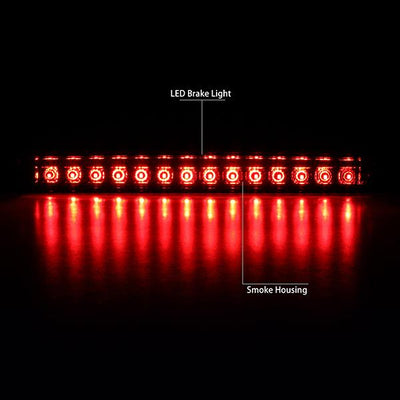 09-17 Chevy Traverse GMC Acadia Third Brake Light - LED - Smoked Lens - 3BL-GMCACA09-LED-SM - 2