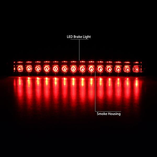 09-17 Chevy Traverse GMC Acadia Third Brake Light - LED - Smoked Lens - 3BL-GMCACA09-LED-SM - 2