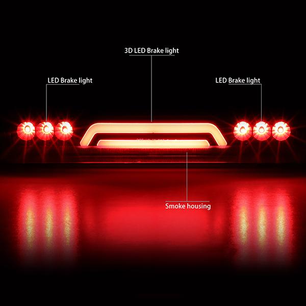 00-06 Suburban Tahoe Yukon Third Brake Light - 3D LED Bar - Smoked Lens - Plug-n-Play - 2