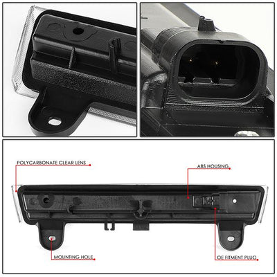 00-06 Suburban Tahoe Yukon Third Brake Light - 3D LED Bar - Clear Lens - Plug-n-Play - 5