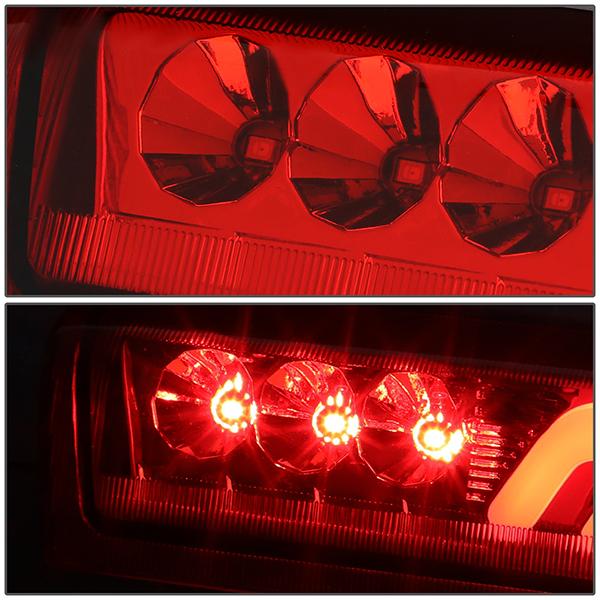 DNA MOTORING 3BL GMCD00 LED RD Red Lens LED High Mount 3rd Third Brake Light Com