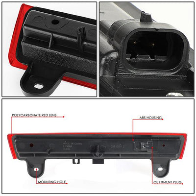 00-06 Suburban Tahoe Yukon Third Brake Light - 3D LED Bar - Red Lens - 5