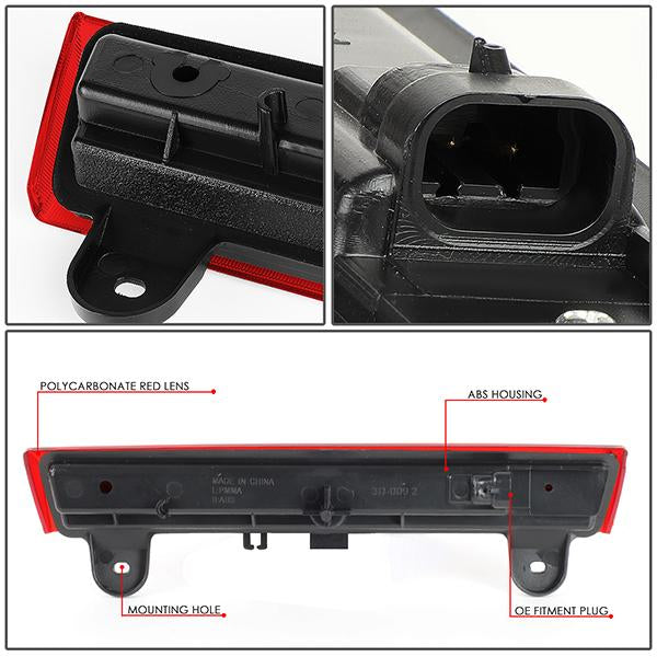 00-06 Suburban Tahoe Yukon Third Brake Light - 3D LED Bar - Red Lens - 5
