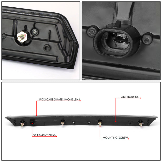 D-Motoring - 15-17 Chevy Suburban TahoeThird Brake Light - LED - Smoked Lens - Plug-n-Play - 4