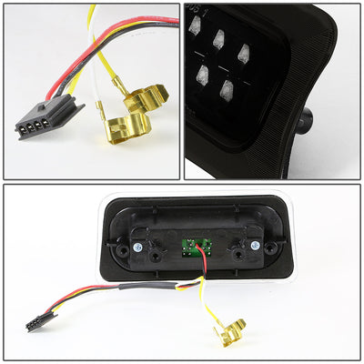 D-Motoring - Third Brake Light - LED - Black Housing - Smoked Lens - Plug-n-Play - Chevy S10 Standard Cab / GMC Sonoma Standard Cab / Isuzu Hombre Standard Cab - 4