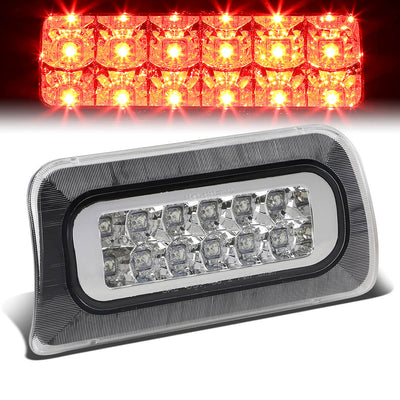 D-Motoring - Third Brake Light - LED - Chrome Housing - Plug-n-Play - Chevy S10 Standard Cab / GMC Sonoma Standard Cab / Isuzu Hombre Standard Cab - 1