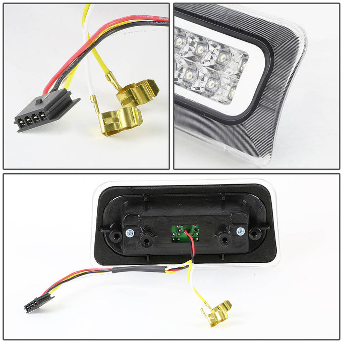 D-Motoring - Third Brake Light - LED - Chrome Housing - Plug-n-Play - Chevy S10 Standard Cab / GMC Sonoma Standard Cab / Isuzu Hombre Standard Cab - 5