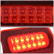 D-Motoring - Third Brake Light - LED - Red Lens - Plug-n-Play - Chevy S10 Standard Cab / GMC Sonoma Standard Cab / Isuzu Hombre Standard Cab - 4