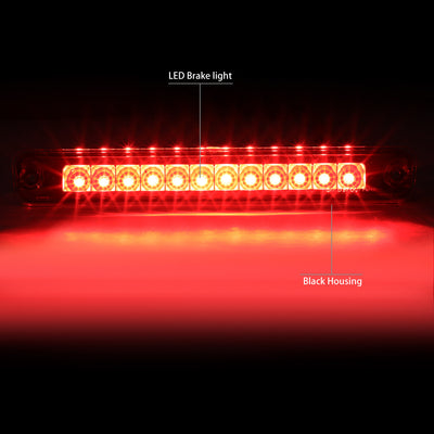 D-Motoring - Third Brake Light - LED - Black Housing - Plug-n-Play - Honda Passport / Isuzu Rodeo - 2