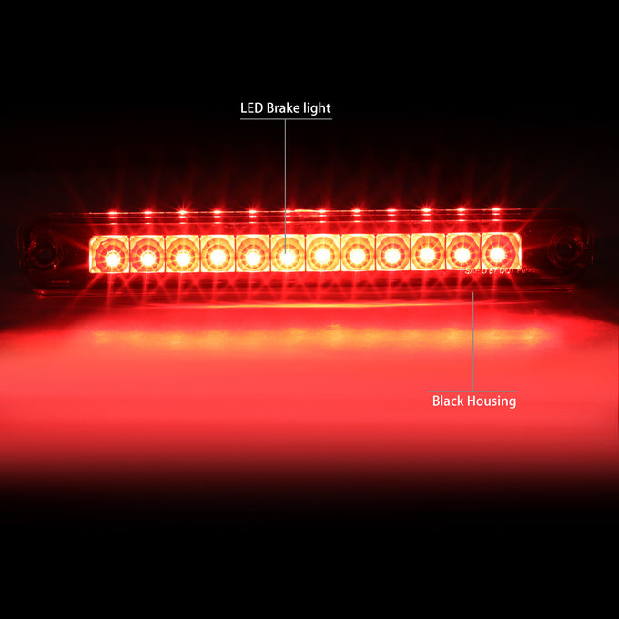 D-Motoring - Third Brake Light - LED - Black Housing - Plug-n-Play - Honda Passport / Isuzu Rodeo - 2