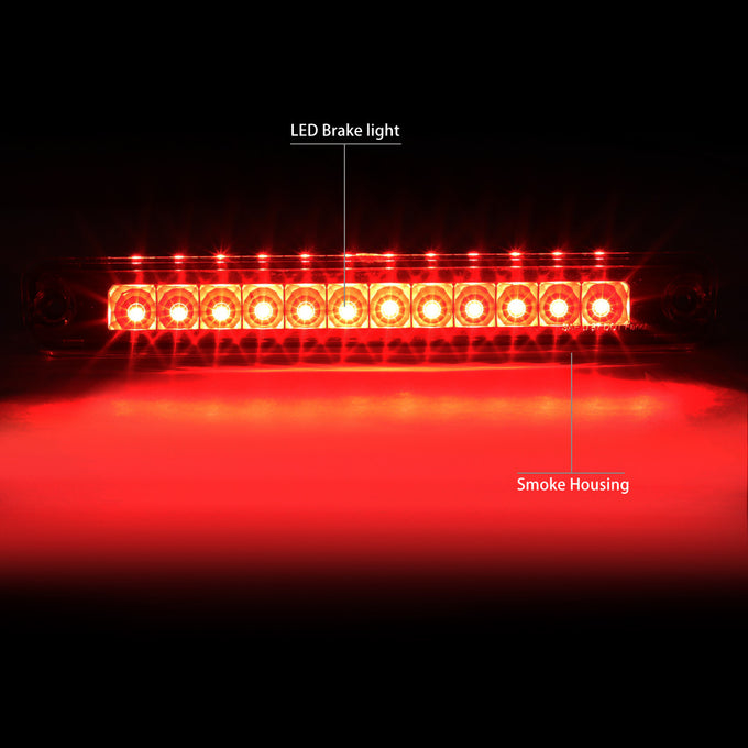 D-Motoring - Third Brake Light - LED - Black Housing - Smoked Lens - Plug-n-Play - Honda Passport / Isuzu Rodeo - 2