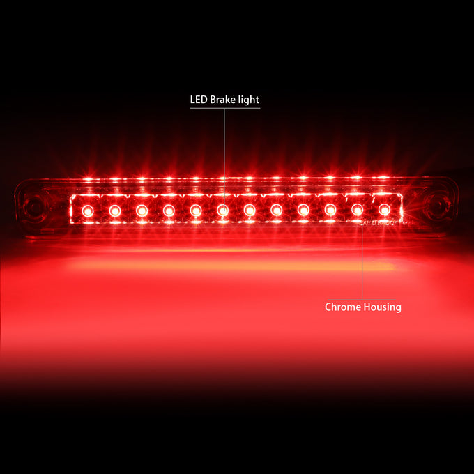 D-Motoring - Third Brake Light - LED - Chrome Housing - Plug-n-Play - Honda Passport / Isuzu Rodeo - 2