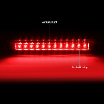 D-Motoring - Third Brake Light - LED - Smoked Lens - Plug-n-Play - Honda Passport / Isuzu Rodeo - 2