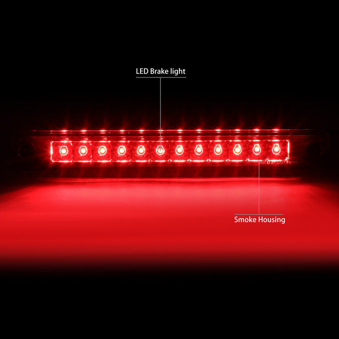 D-Motoring - Third Brake Light - LED - Smoked Lens - Plug-n-Play - Honda Passport / Isuzu Rodeo - 2