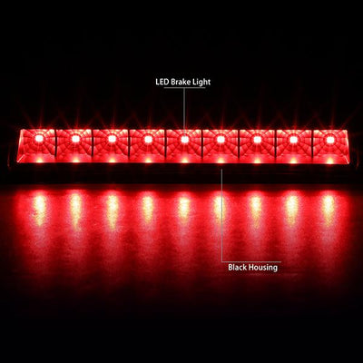 06-14 Honda Ridgeline Third Brake Light - Full LED - Clear Lens - Plug-n-Play - 2