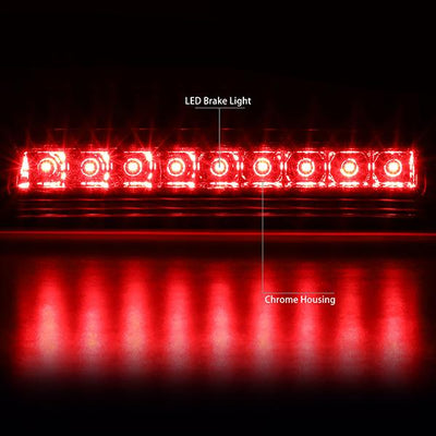 06-14 Honda Ridgeline Third Brake Light - Full LED - Clear Lens - Plug-n-Play - 2